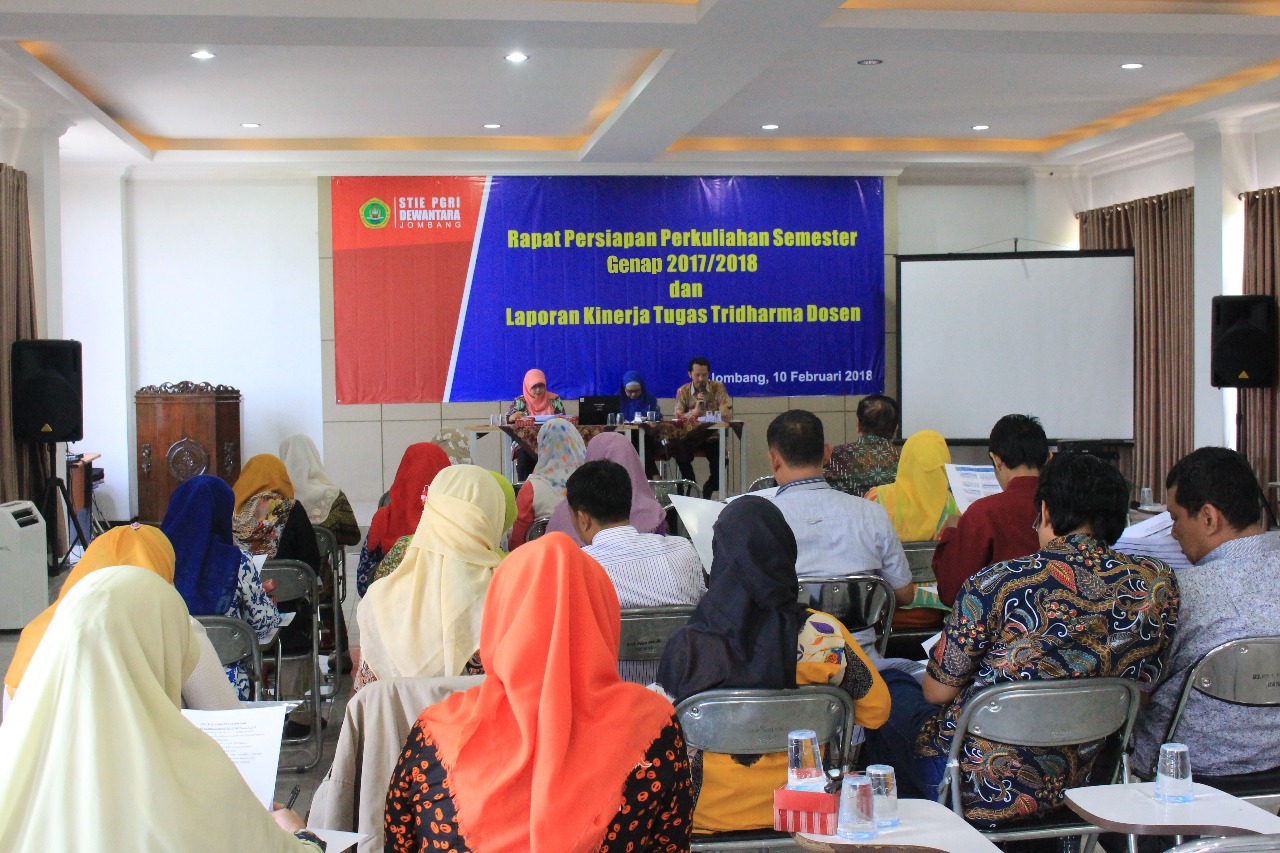 RAPAT KOORDINASI PERSIAPAN PERKULIAHAN SEMESTER GENAP TAHUN AKADEMIK 2017/2018 RAPAT KOORDINASI PERSIAPAN PERKULIAHAN SEMESTER GENAP TAHUN AKADEMIK 2017/2018