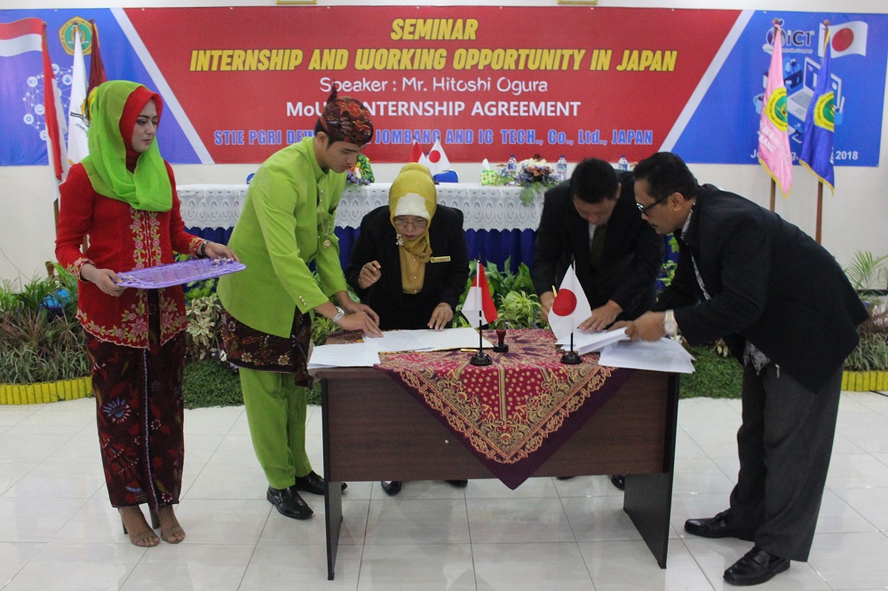 STIE PGRI DEWANTARA JOMBANG GO INTERNASIONAL DENGAN MENJALIN KERJASAMA DENGAN IC-TECH CO. LTD. JAPAN STIE PGRI DEWANTARA JOMBANG GO INTERNASIONAL DENGAN MENJALIN KERJASAMA DENGAN IC-TECH CO. LTD. JAPAN