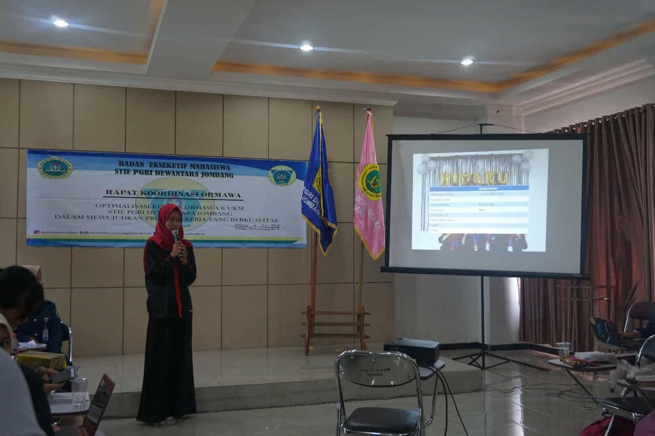 RAPAT KOORDINASI ORMAWA DAN UKM STIE PGRI 2018 TAHUN 2018 RAPAT KOORDINASI ORMAWA DAN UKM STIE PGRI 2018 TAHUN 2018