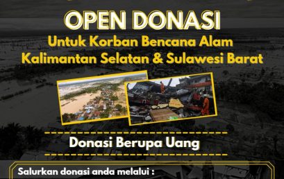 KBMSJ (Keluarga Besar Mahasiswa STIE Jombang) OPEN DONASI Untuk Korban Bencana Alam Kalimantan Selatan & Sulawesi Barat