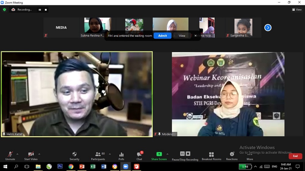 BEM STIE PGRI DEWANTARA JOMBANG SUKSES SELENGGARAKAN WEBINAR KEORGANISASIAN TAHUN 2021 BEM STIE PGRI DEWANTARA JOMBANG SUKSES SELENGGARAKAN WEBINAR KEORGANISASIAN TAHUN 2021